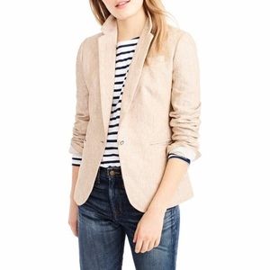 NWT J. Crew Linen Campbell Blazer